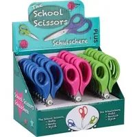 Plus Japan Kinderscheren blau, pink, grün 5,2 cm, 24 St.