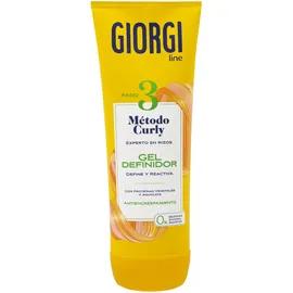 Giorgi Line Definiergel, Curly-Methode, spektakuläre Locken, 0% Alkohol, 0% Silikone, 0% Sulfate, mit pflanzlichen Proteinen und Avocado, 250 ml