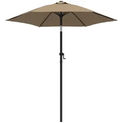 vidaXL Sonnenschirm Taupe 200 x 211 cm Aluminium