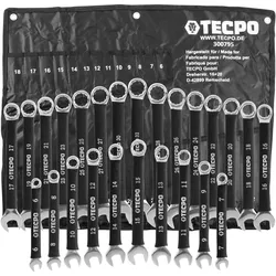 TECPO Maulringschlüssel-Satz mit rutschfesten Griff, 6-32mm