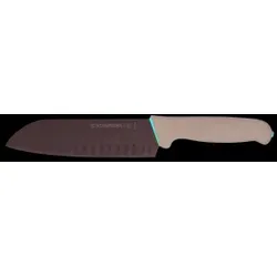 Schneider Santokumesser mit S-Grip, Küchenmesser im japanischen Stil, für einfaches zerschneiden von Lebensmitteln, Klingenlänge: 18 cm, mit Kullenschliff