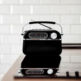 Retoo Retro Radio schwarz