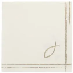 50 Servietten `ROYAL Collection` 1/4-Falz 40 cm x 40 cm `Communion / Confirmation`