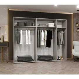 möbel kryspol Drehtürenschrank Marbella 250 x 202 x 52 cm Schwarz