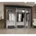 möbel kryspol Drehtürenschrank Marbella 250 x 202 x 52 cm Schwarz