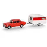 HERPA 028585 Wartburg 353 '82 Limousine mit Qek-Junior,