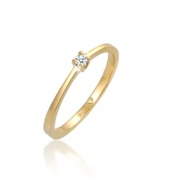 Elli DIAMONDS Ring gold | weiß 56