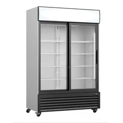Saro Kühlschrank, Glasschiebetüren +Werbetafel, GTK 700 SD