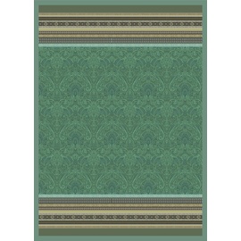 BASSETTI Maser Plaid aus 100% Baumwolle in der Farbe Waldgrün V1, Maße: 155x220 cm