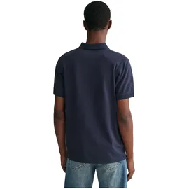 GANT Reg Contrast Rugger Kurzarm-poloshirt Evening Blue L