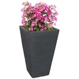 BURI Pflanztopf 55x35x35cm Blumentopf Pflanzkübel Übertopf Blumenkübel Kunststoff Anthrazit