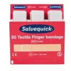 SALVEQUICK Nachfüllpackung elastisch, 6x30 Pflaster