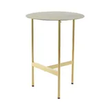 Kayoom Beistelltisch gold, Metall, 40x54x40 cm, einfacher Aufbau, Wohnzimmer, Wohnzimmertische, Beistelltische, Beistelltische Metall