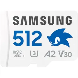SAMSUNG Speicherkarte "SONIC microSD + SD Adapter", weiß, 512 GB, Speicherkarten