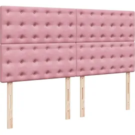 vidaXL Boxspringbett 180 x 200 cm Rosa