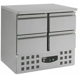 CombiSteel Gastro Kühltisch Kühltheke Kühlung, 4 Schubladen, 900x700x875mm