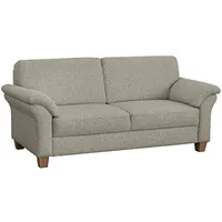 CAVADORE 3-Sitzer Byrum / Große 3er-Couch im Landhausstil mit Federkern / Passend zur edlen Sofagarnitur Byrum / 186 x 87 x 88 / Natur (Weiss-Beige)