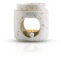 Yuragim Duftlampe aus Keramik mit Teelichthalter, Räucherstövchen für ätherische Öle duftöl Duftwachs, Aromalampe Duftöl und Duftwachs Diffusor, Duftöl Lampe für Aromatherapie und Dekoratio, Bunt