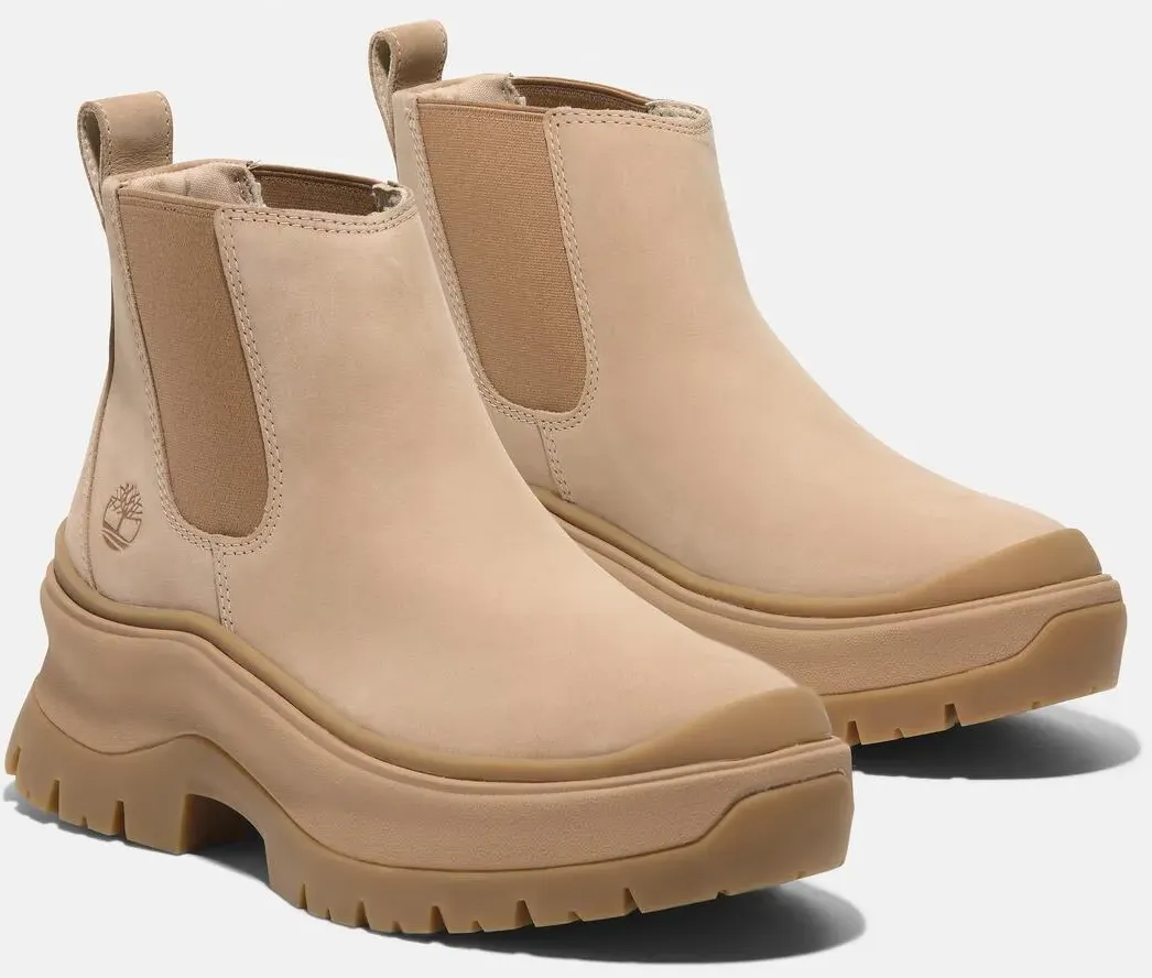 Timberland Chelseaboots »ROXIE LANE MID CHELSEA BOOT«, Stiefelette, Winterschuhe, Ankle Boots Timberland LIGHT BEIGE NUBUCK 41,5