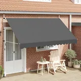 vidaXL Einziehbare Markise 350 cm anthrazit