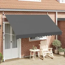 vidaXL Einziehbare Markise 350 cm anthrazit