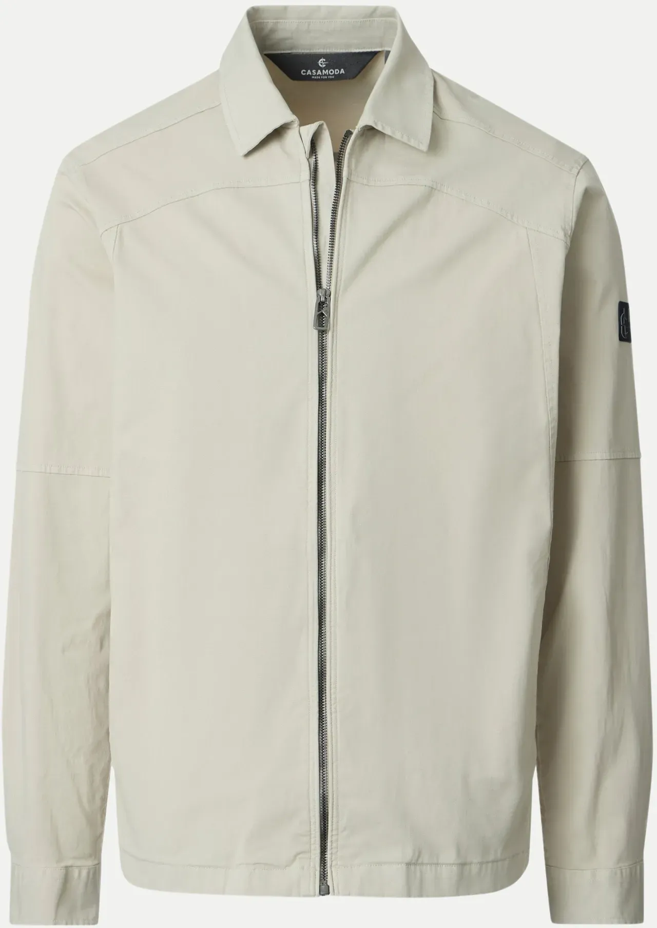 Jacke mit Reißverschluss Beige M