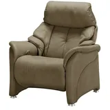 HIMOLLA Relaxsessel 4217 Leder 96 x 109 x 91 cm Grün mit Kopfteil
