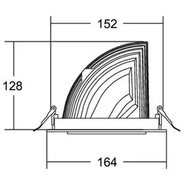 Brumberg LED-Einbaurichtstrahler 88263183DA rund 31,5 W 3000 K