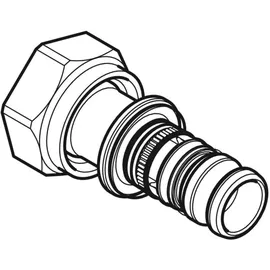 Geberit Mepla Übergang Ø 50mm x G 1 3/4' Rotguss Überwurfmutter