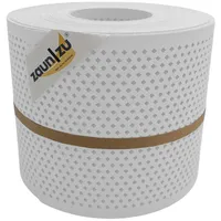 zaunzu® Sichtschutzstreifen 26 m Weiß Metall