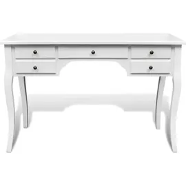 vidaXL Schreibtisch Kiefer weiß