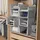 Relaxdays Schrank Organizer 3er Set stapelbare Aufbewahrungsboxen 24,5 x 33,5 x 43,5 cm grau