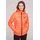 Soccx Damen, Leichte Steppjacke mit Kapuze Neon orange, L - L