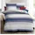 KAEPPEL St. Tropez Gestreift Blau 155 x 220 cm + 80 x 80 cm