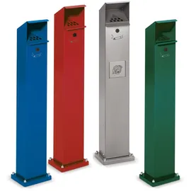 VAR Ascher/Abfallsammler Standsäule SG 115 antik-silber 2 l/5 l