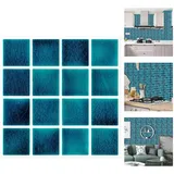 Mosaikfliesenaufkleber Für Bad Und Küche, 30 Stück, Wasserdichte Wandaufkleber, Fliesenaufkleber, Selbstklebende Fliesenaufkleber Für Wandfliesen, Dekorgröße 10 X 10 Cm (msc063) - Rapanda