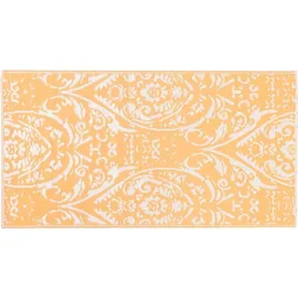 vidaXL Outdoor-Teppich Arakil Orangefarben und Blau 120x180 cm PP