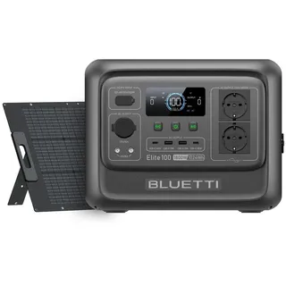 Bluetti Elite 100 V2 1024 Wh inkl. 200 W Solarpanel grau
