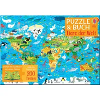 Usborne Verlag Puzzle & Buch: Tiere der Welt