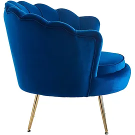 SalesFever Loungesessel »Clam«, extravagantes Muscheldesign blau