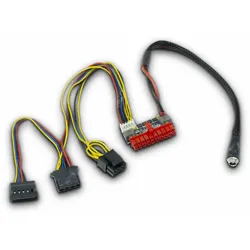 Inter-Tech 88882193, ATX (20-pin), SATA 15-pin + Molex (4-pin), Gerade, Gerade,