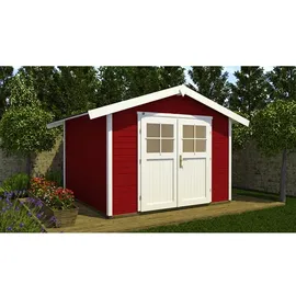 Weka Gartenhaus 122 2,41 x 2,35 m schwedenrot