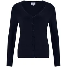 CASH-MERE.CH Strickjacke V-Ausschnitt Blau M