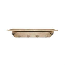 Aranaz MUEBLEAR - Regalaufhänger 4 Knöpfe unlackiert