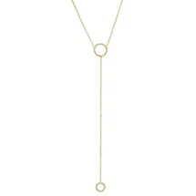 Unique Y-Halskette Gold / Silber