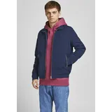 JACK & JONES Blouson JJERUSH Stylisch, funktional, ideal für Herbst, pflegeleicht mit stylischem Stehkragen blau S (48)