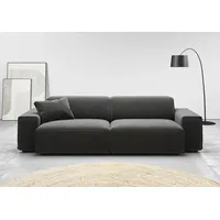 Home Affaire Big-Sofa HOME AFFAIRE "Glimminge auch in Breitcord, Feincord + Easy care-Bezug", grau (anthrazit), B:254cm H:71cm T:101cm, 95% Polyester, 5% Nylon, Sofas, Big-Sofa, besondere Kedernähte Zierkissen