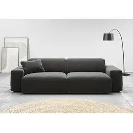 Home Affaire Big-Sofa HOME AFFAIRE "Glimminge auch in Breitcord, Feincord + Easy care-Bezug", grau (anthrazit), B:254cm H:71cm T:101cm, 95% Polyester, 5% Nylon, Sofas, Big-Sofa, besondere Kedernähte Zierkissen