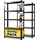 Karat Schwerlastregal Odin 2er Set Traglast bis 875 kg Schwarz 200 x 120 x 60 cm