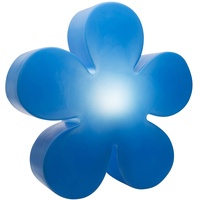 8 seasons DESIGN Shining Flower Deko-Lampe Blume Ø 40cm (Blau), E27 Fassung inkl. Leuchtmittel in warmweiß, als Indoor- & Outdoor Deko, Kinderzimmer, Nachttischlampe